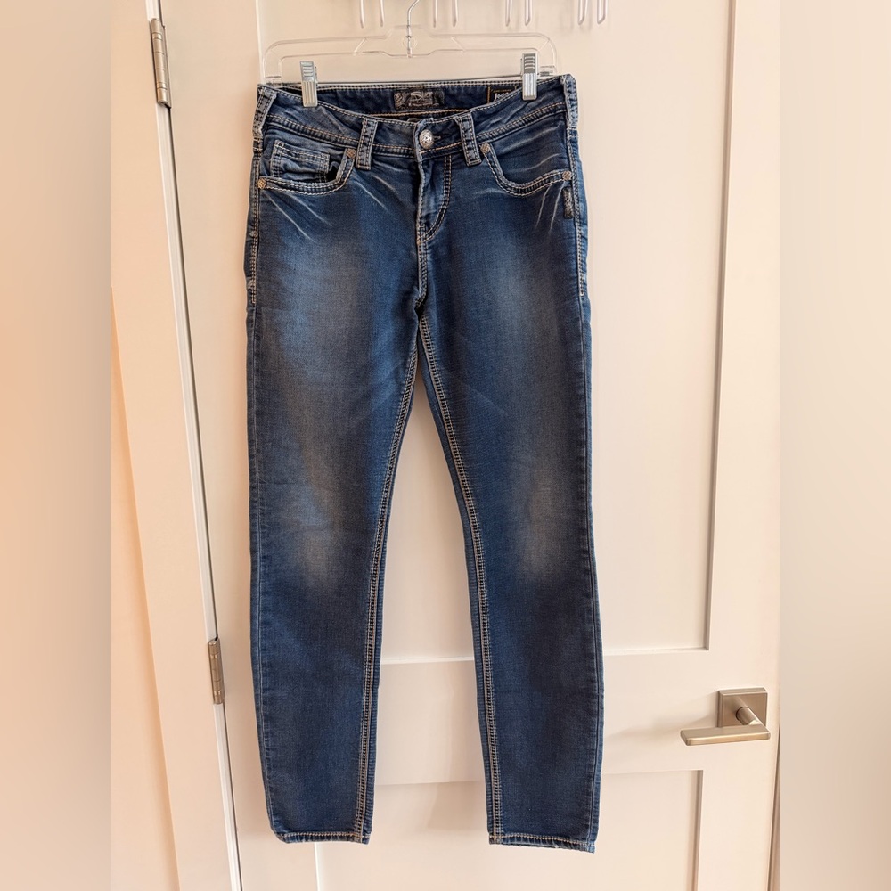 Silver Jeans Women's Medium Blue Skinny Jeans